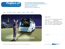 Tablet Screenshot of flugbus.ch